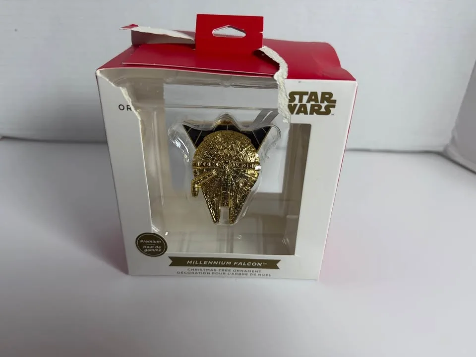 Star Wars Millennium Falcon - Gold Christmas Tree Ornament image indicator(6)