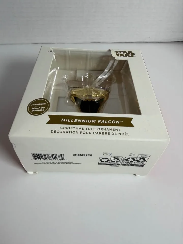 Star Wars Millennium Falcon - Gold Christmas Tree Ornament image indicator(7)