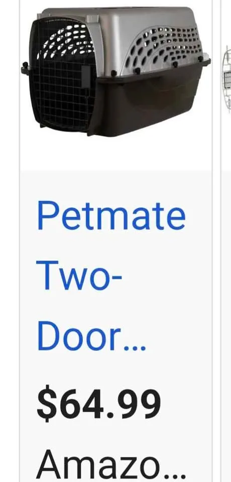 Petmate 2 door Deluxe pet carrier image indicator(3)