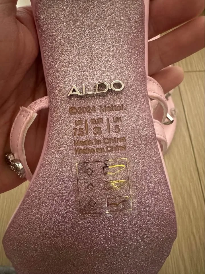 Barbie x Aldo light pink sandal size 7.5 image indicator(5)