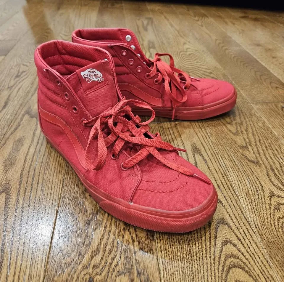 Vans SK8-Hi Red Shoes Men's 10 image indicator(2)