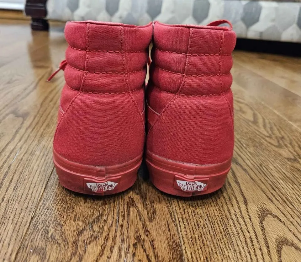 Vans SK8-Hi Red Shoes Men's 10 image indicator(4)