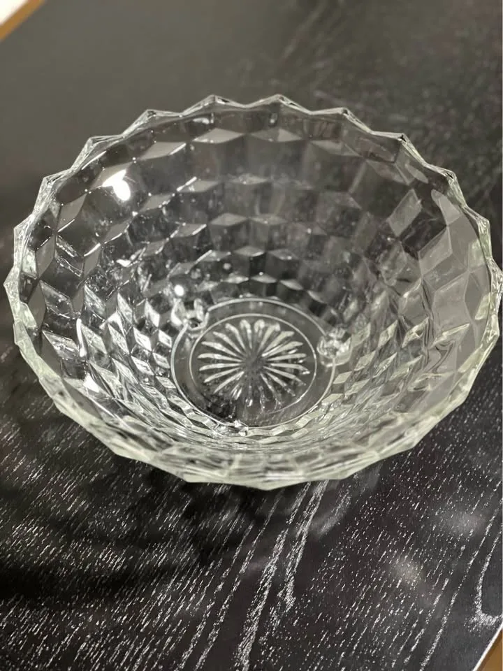 Fostoria American Clear Glass Three Toed Bowl - 10 inch image indicator(4)