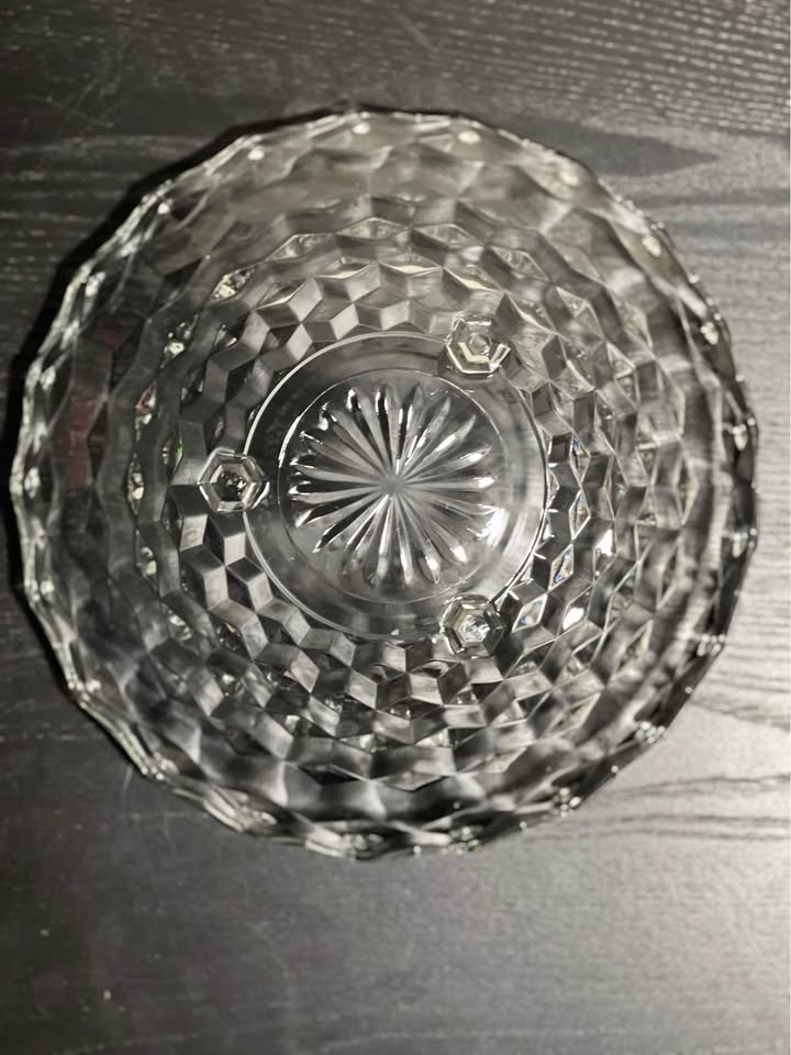 Fostoria American Clear Glass Three Toed Bowl - 10 inch - photo 5