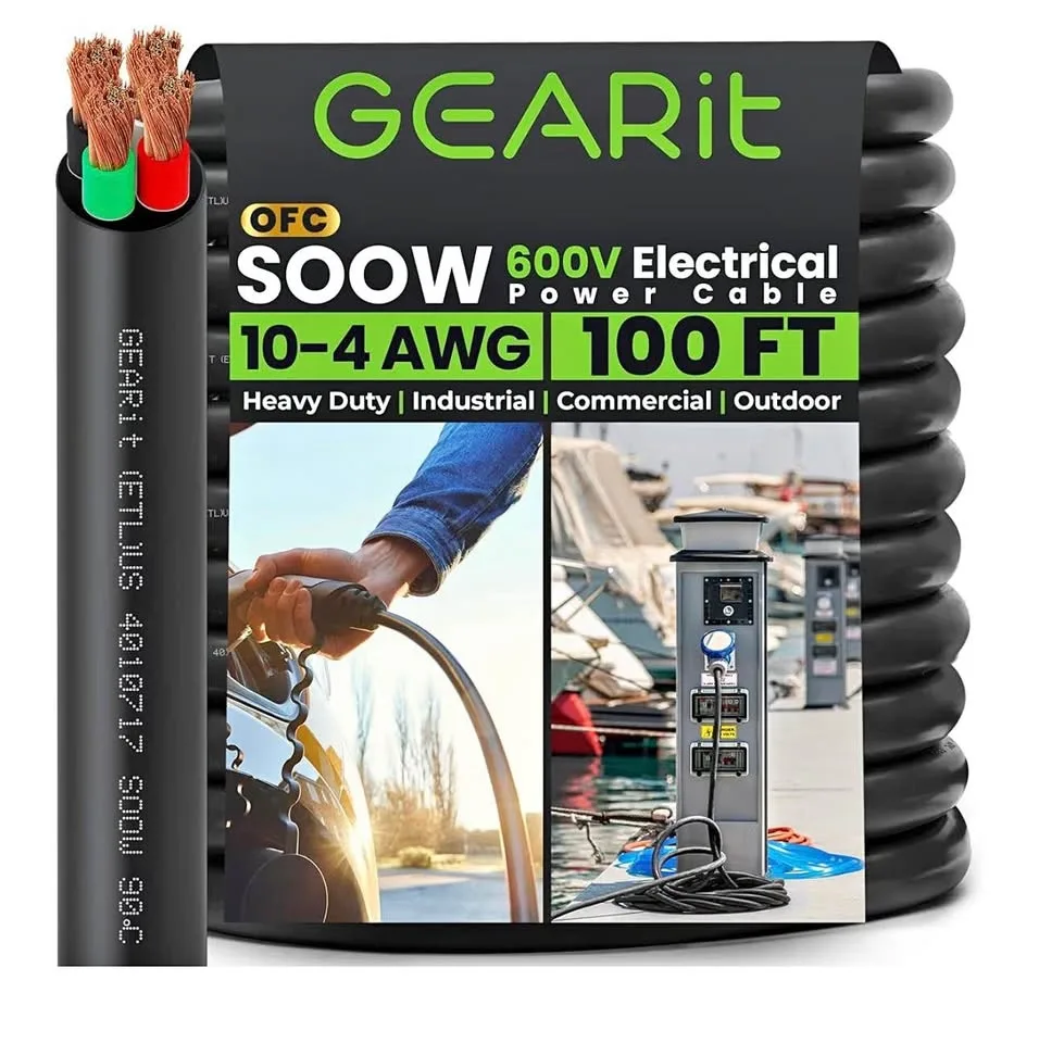 GEARit 10/4 10 AWG Portable Power Cable
