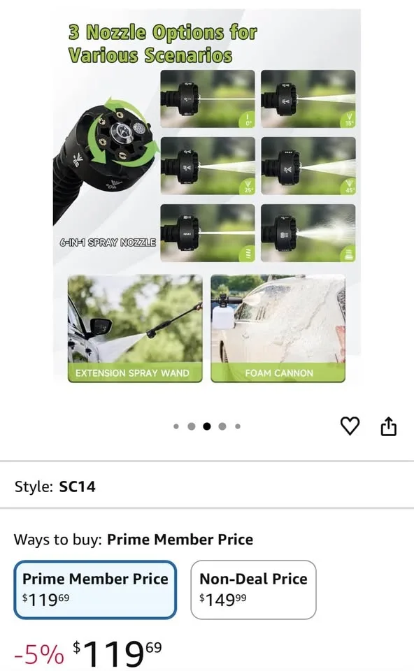 Portable Cordless Pressure Washer image indicator(3)