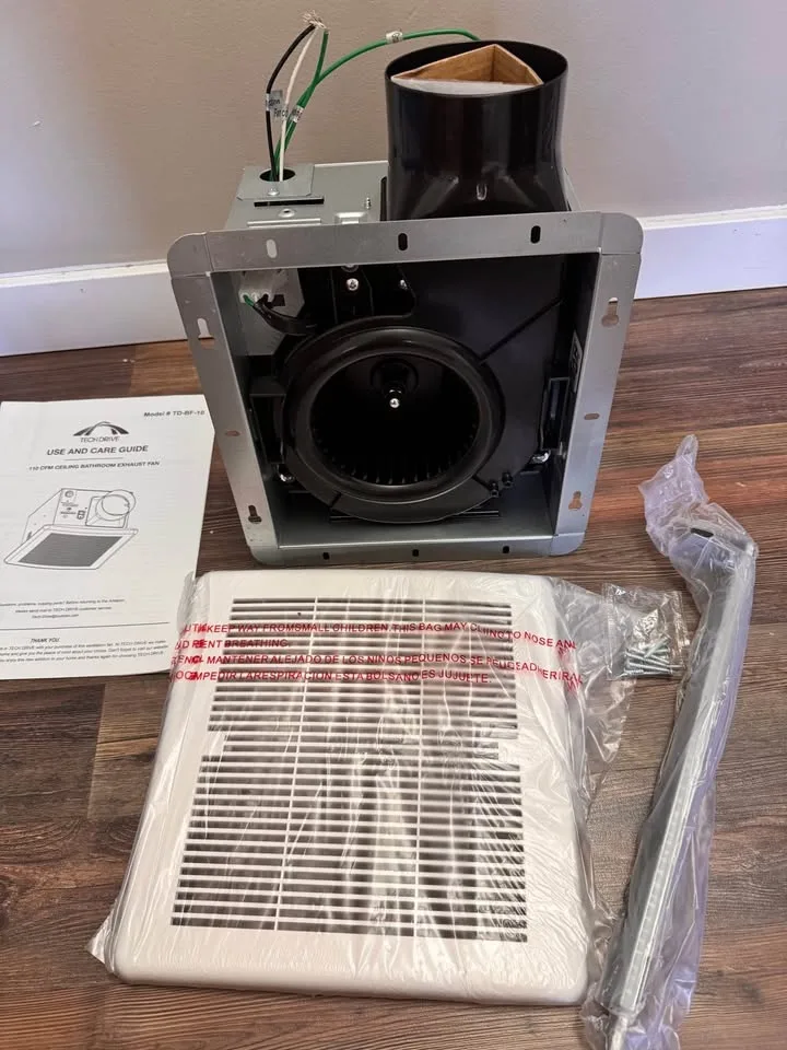 Tech Drive Bathroom Fan 110 CFM Ceiling Mounted Fan image indicator(3)