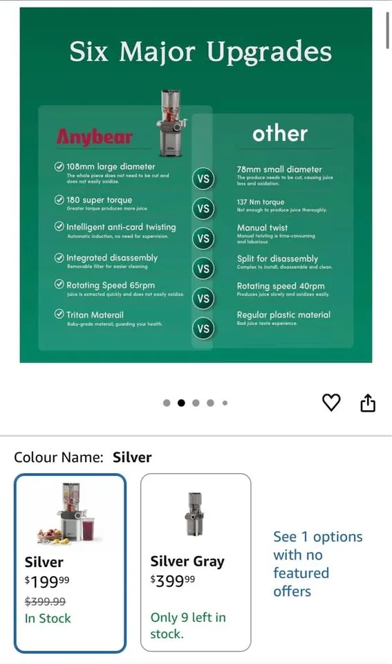 Anybear Cold Press Juicer image indicator(2)