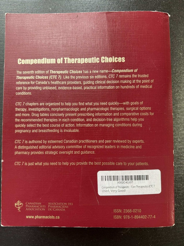 CTC 7 - Pharmacy Textbook - photo 3