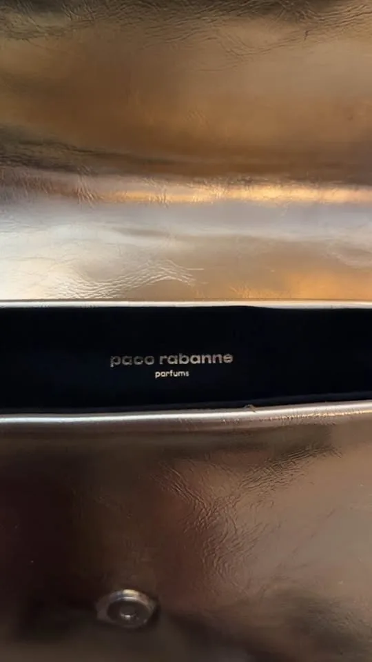 paco rabanne gold clutch with detachable strap image indicator(5)