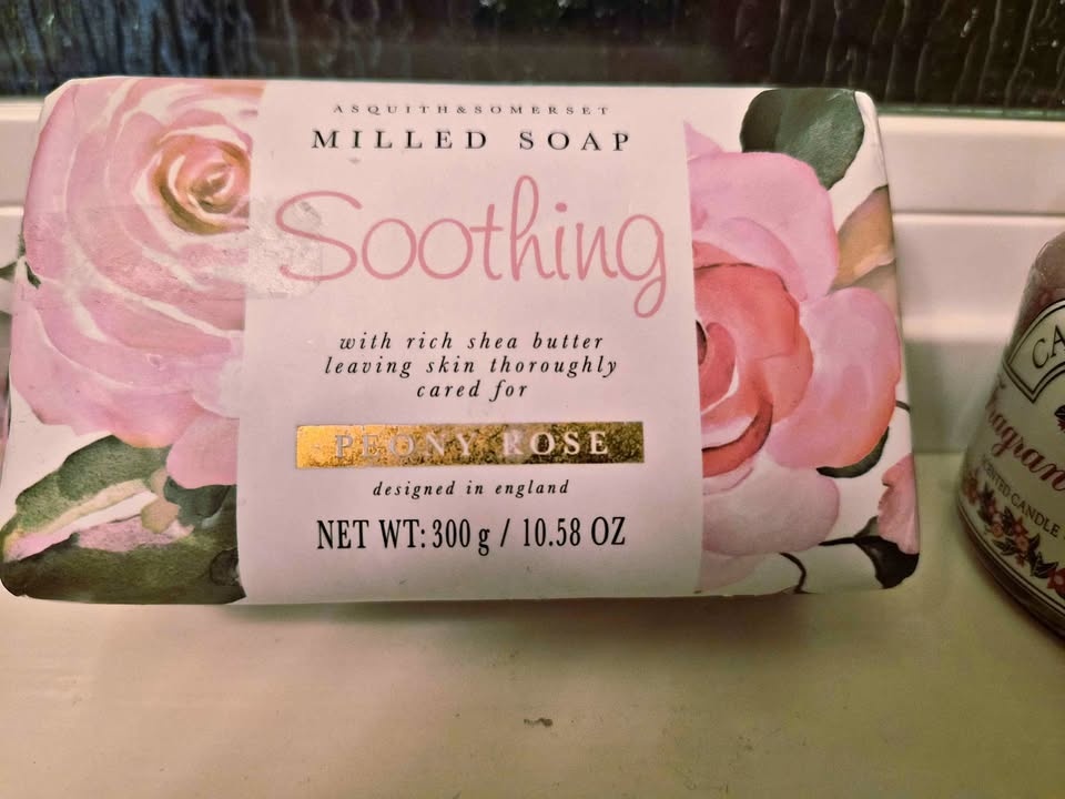 asquith and Somerset milled soap peony rose