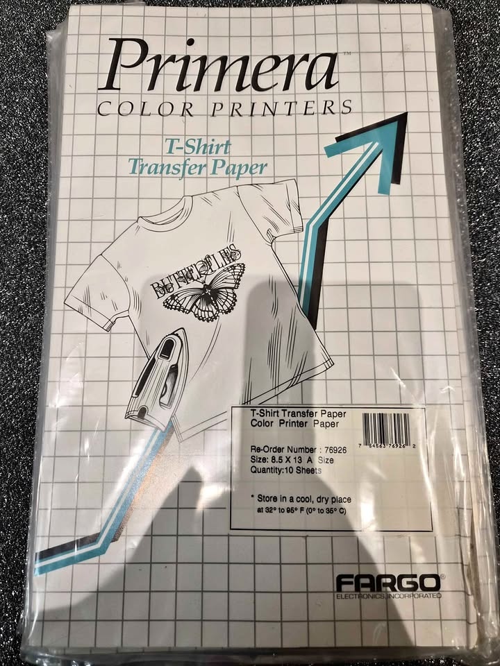 tranfer paper primera color printer t-shirt tranfer paper