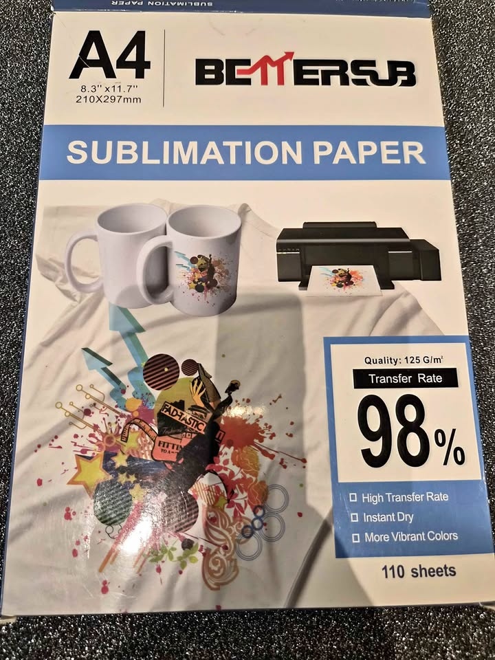 BetterSub Sublimation Paper 110 Sheets