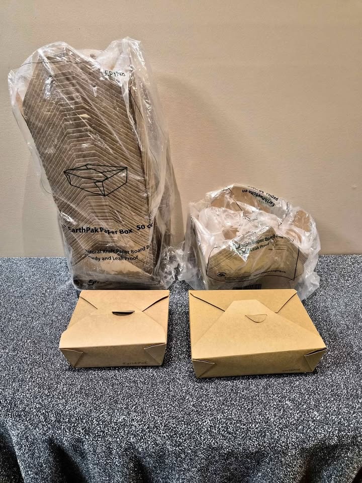 Eco-Packaging Earth Pack No. 3 &4 kraft paper food box