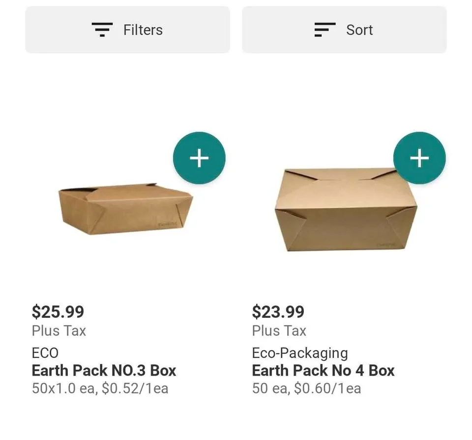 Eco-Packaging Earth Pack No. 3 &4 kraft paper food box image indicator(4)