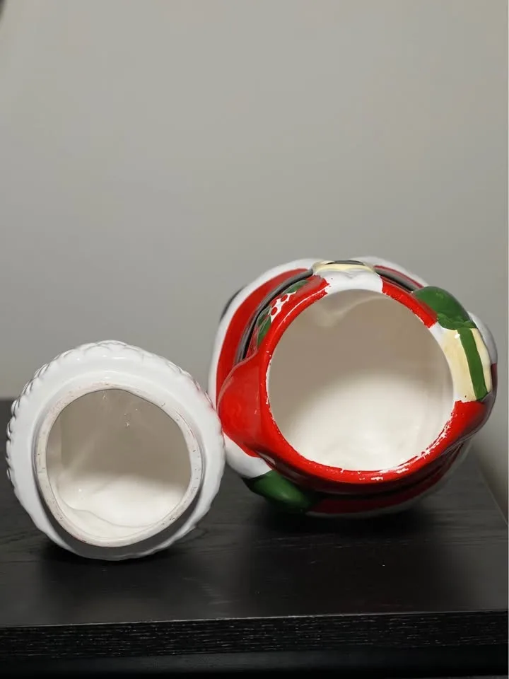"Share the Joy" ceramic Mr. Santa cookie jar image indicator(7)