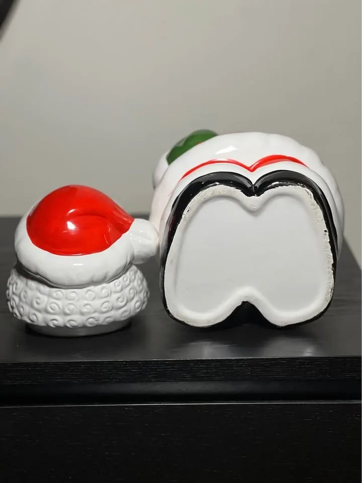 "Share the Joy" ceramic Mr. Santa cookie jar image indicator(8)