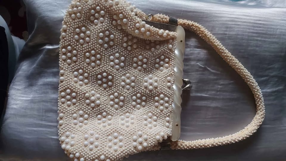 Vintage Fully Beaded Clutch bag Purse - photo 2