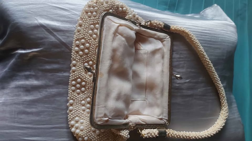 Vintage Fully Beaded Clutch bag Purse - photo 3