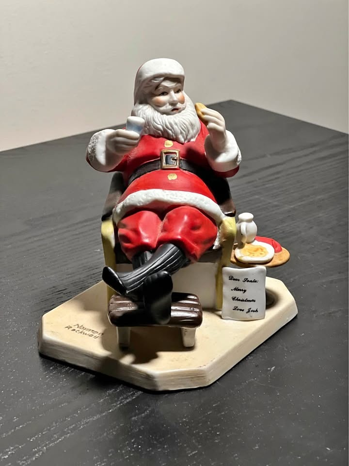 Norman Rockwell "Santa's Snack" Figurine