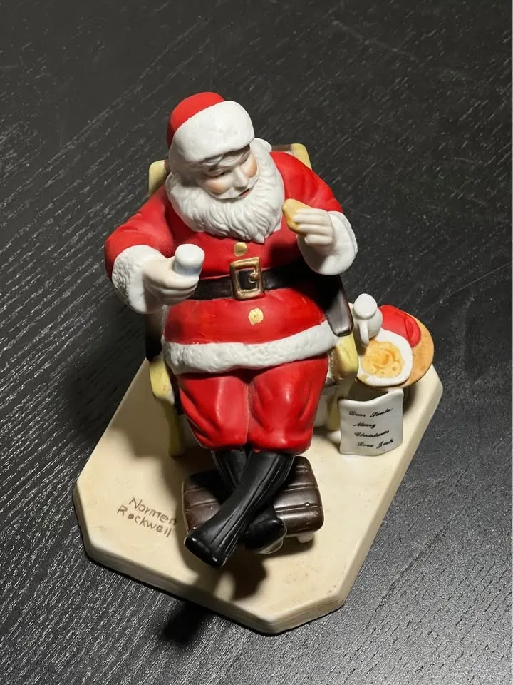 Norman Rockwell "Santa's Snack" Figurine image indicator(2)
