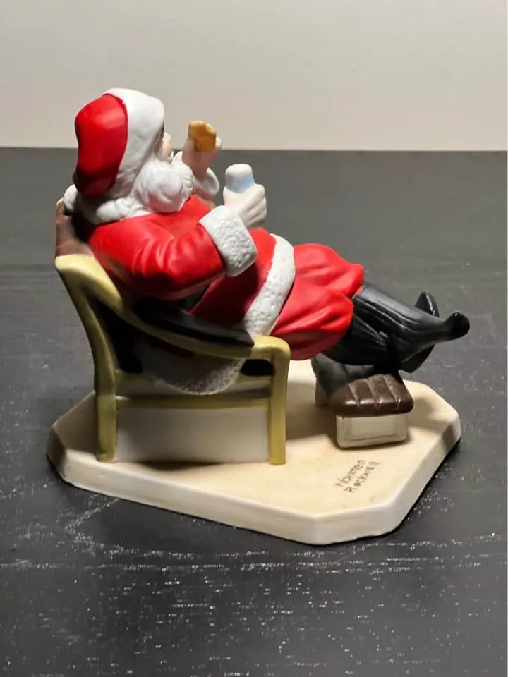Norman Rockwell "Santa's Snack" Figurine image indicator(5)
