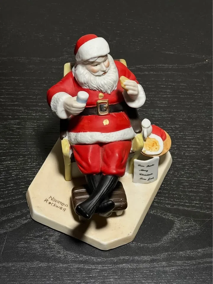 Norman Rockwell "Santa's Snack" Figurine image indicator(6)