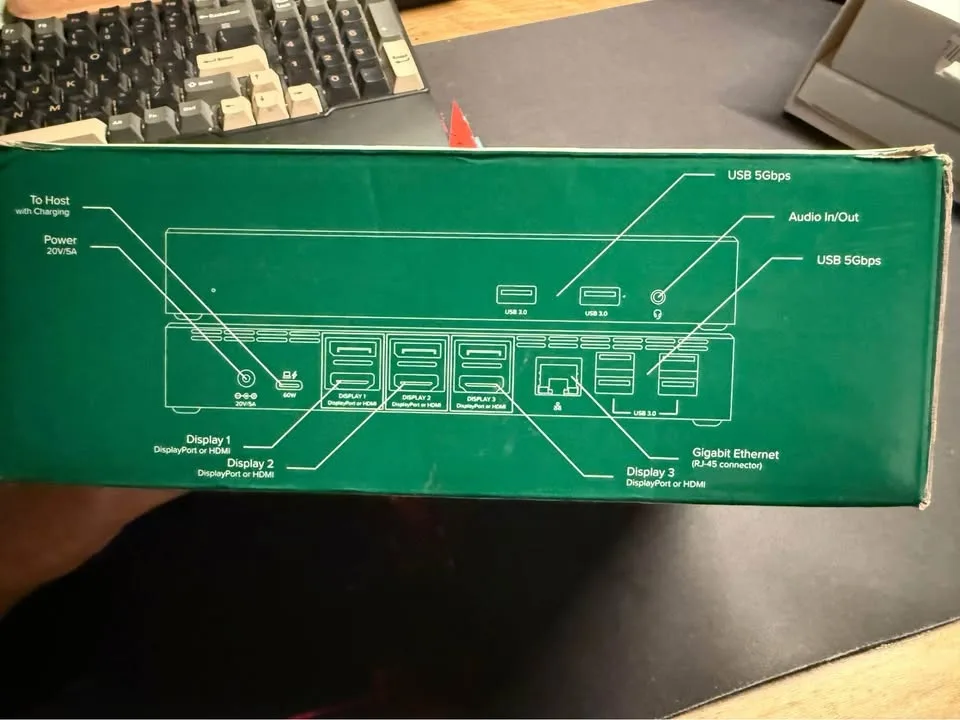 Plugable Triple Display 4K Docking Station image indicator(3)