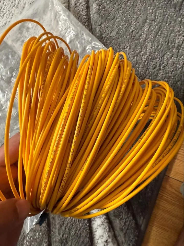 Fibre optic cable - 100M-3.0mm-LC/UPC to LC/UPC Yellow-Elfcam image indicator(3)