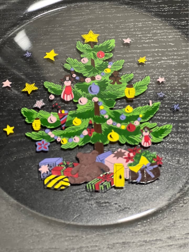 Vintage Arcoroc France Christmas Tree Glass Cloche 9” - photo 4