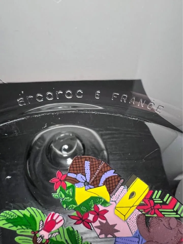 Vintage Arcoroc France Christmas Tree Glass Cloche 9” image indicator(5)