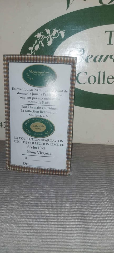 Bearington Collection #1072 Christmas Bear Virginia - photo 3