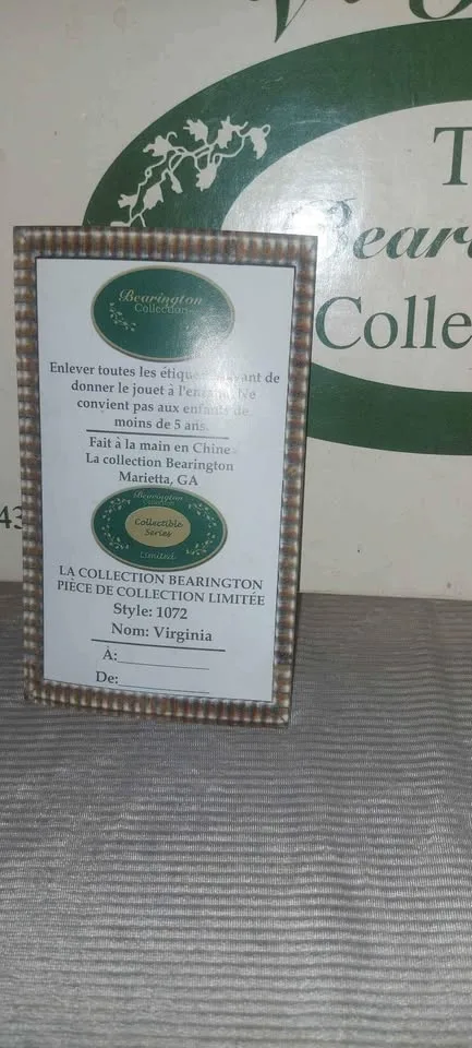 Bearington Collection #1072 Christmas Bear Virginia image indicator(3)