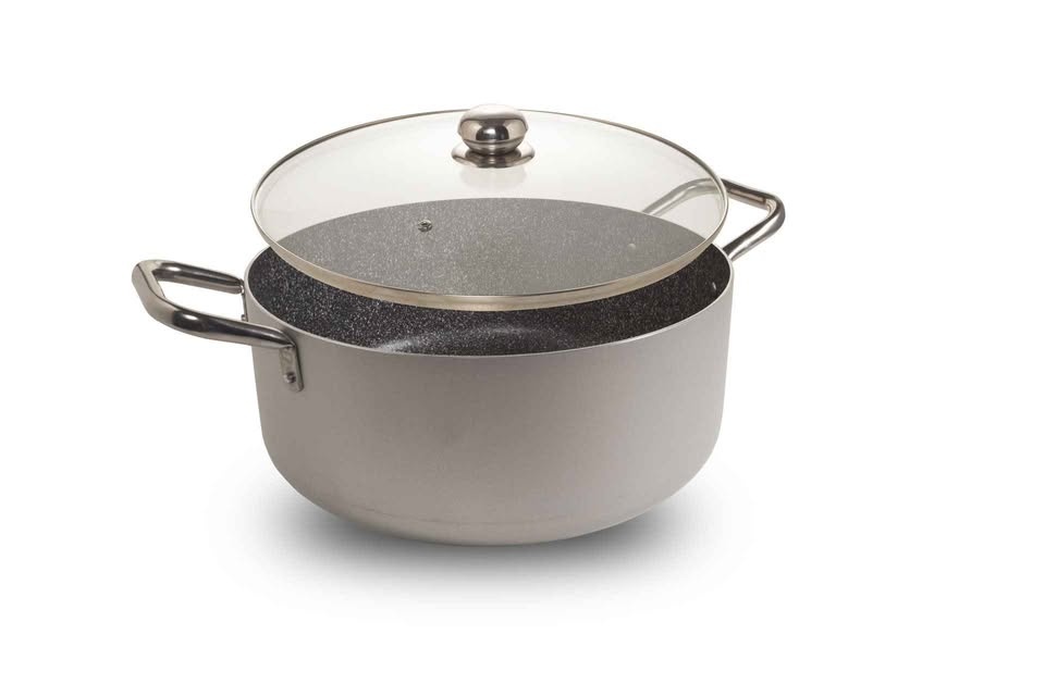 Made In Italy Domo Dutch Oven Non Stick Pot With Glass Lid - photo 5
