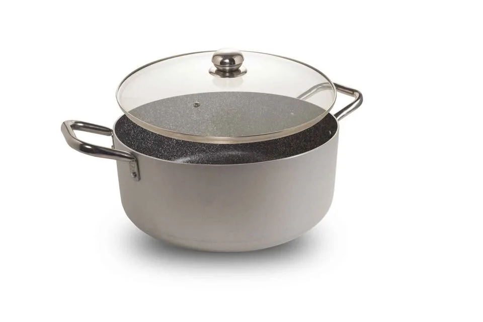 Made In Italy Domo Dutch Oven Non Stick Pot With Glass Lid image indicator(5)