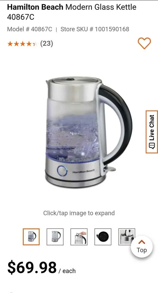 Hamilton Beach Modern Glass Kettle image indicator(3)