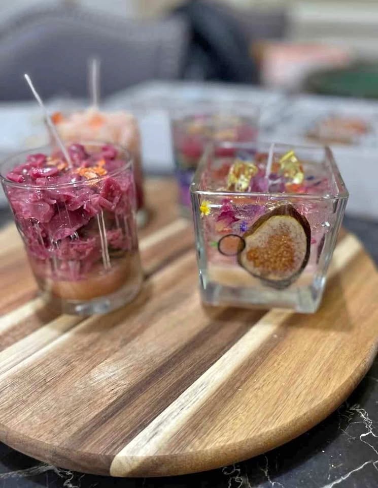 Beautiful Hand-made Gel Candles