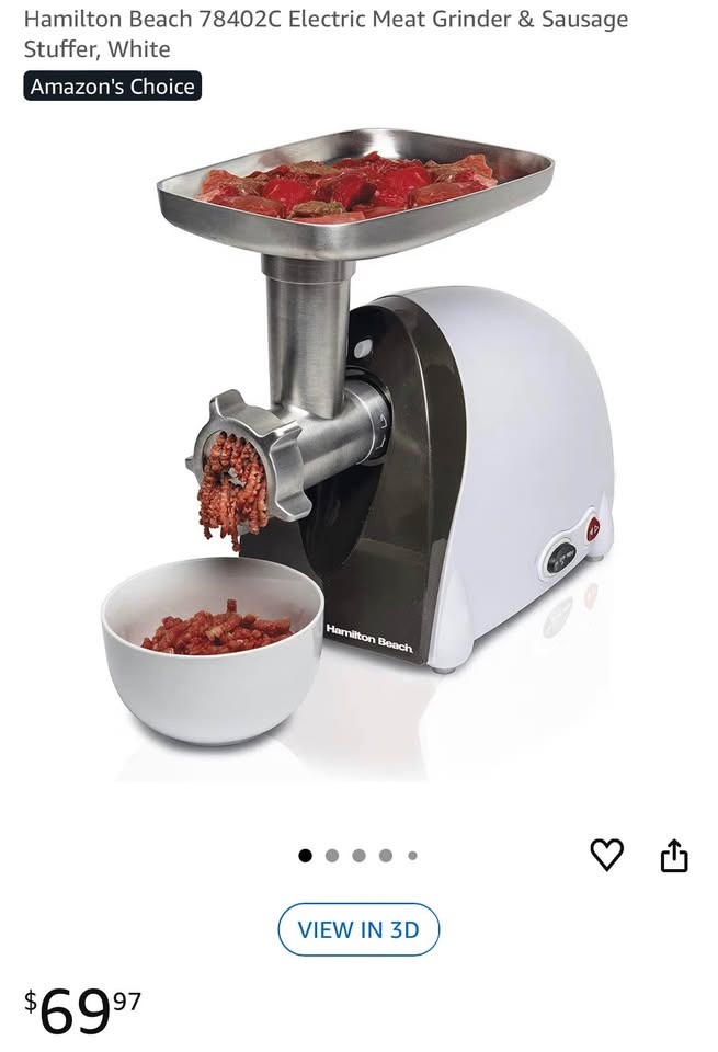 Hamilton Beach Meat Grinder & Sausage Stuffer - photo 2