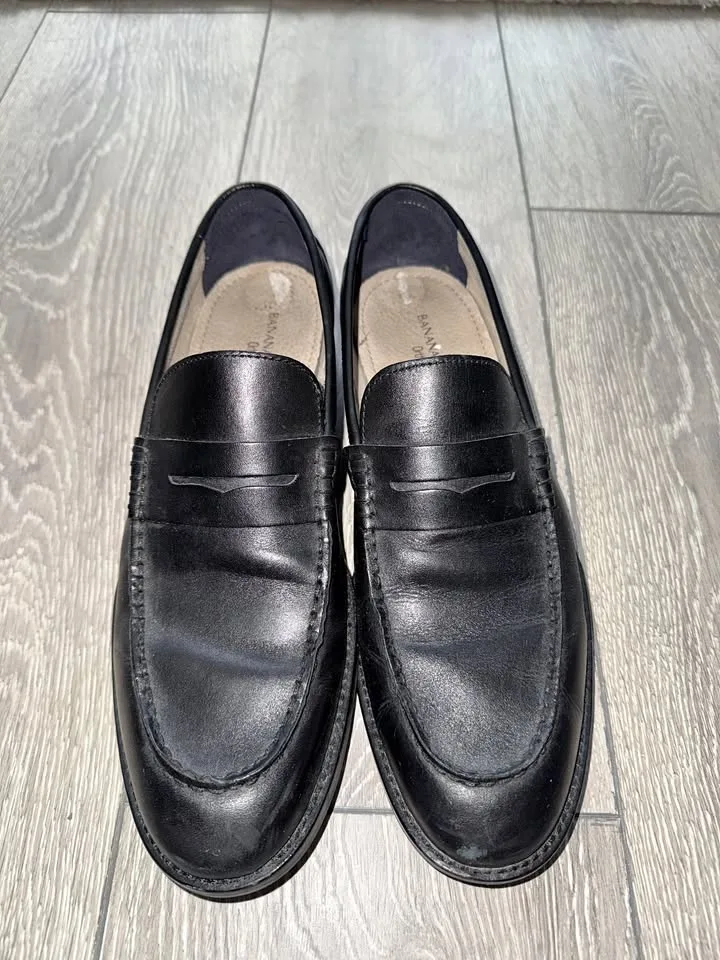 Banana Republic Italian Leather Penny Loafers – Men’s 8.5, Great