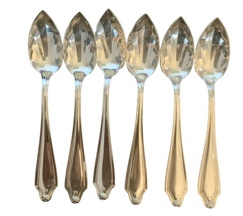 6 Vintage Grapefruit Spoons Rockford S.P. Co. 5 Star