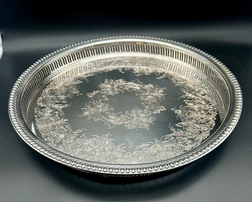 Webster Wilcox “Brandon Hall” 13” Silverplated Tray 75726