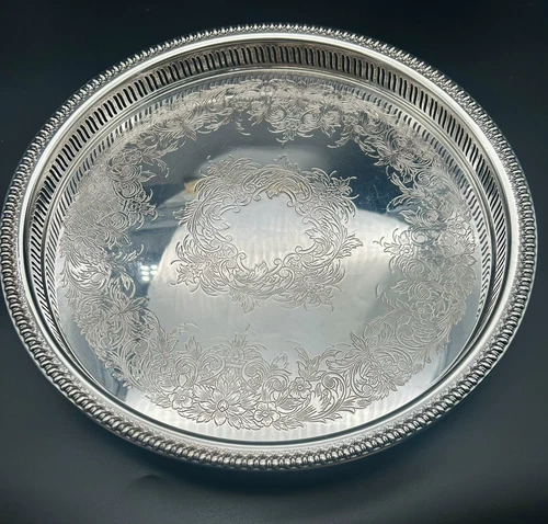 Webster Wilcox “Brandon Hall” 13” Silverplated Tray 75726 - photo 4