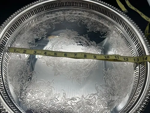 Webster Wilcox “Brandon Hall” 13” Silverplated Tray 75726 image indicator(7)