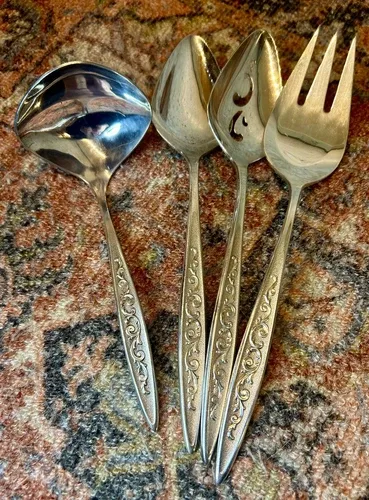 ESPERANTO, 1847 Rogers Bros., Silverplated Flatware, 49 pc Set image indicator(4)