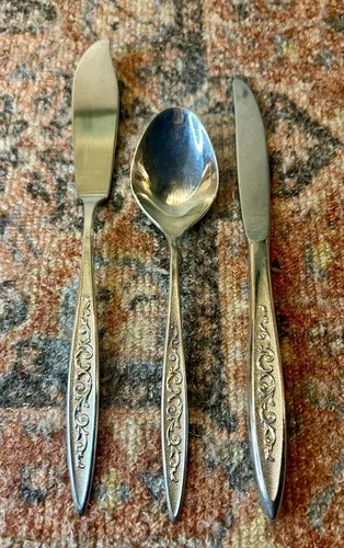 ESPERANTO, 1847 Rogers Bros., Silverplated Flatware, 49 pc Set image indicator(6)