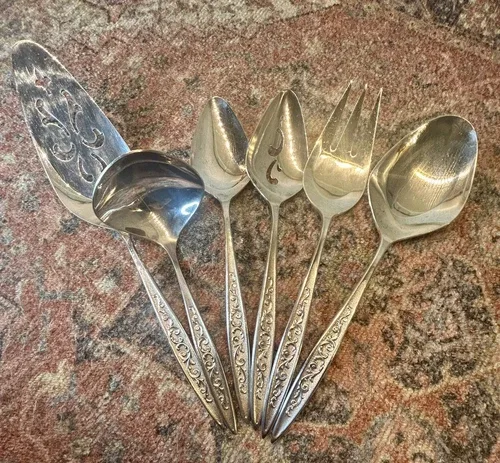 ESPERANTO, 1847 Rogers Bros., Silverplated Flatware, 49 pc Set image indicator(7)