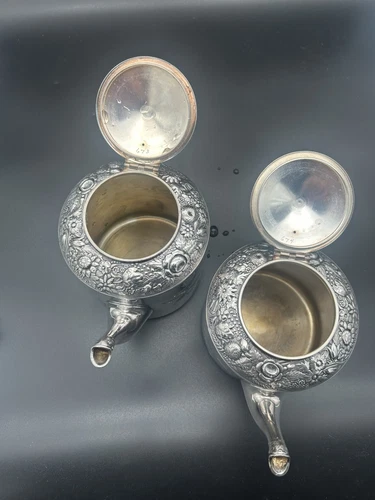 Mermod Jaccard & Co. Two Art Nouveau Tea Coffee Pots - photo 2