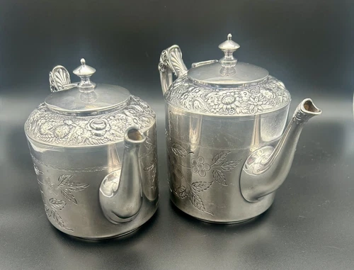 Mermod Jaccard & Co. Two Art Nouveau Tea Coffee Pots - photo 4