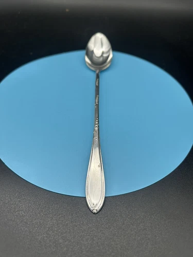 4 Rosemary Iced Tea Spoon New England Silverplate 1919 - photo 2