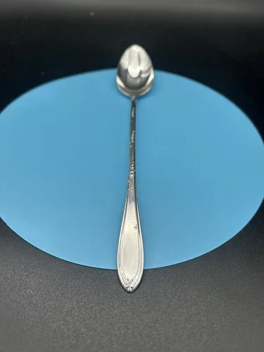 4 Rosemary Iced Tea Spoon New England Silverplate 1919 image indicator(2)